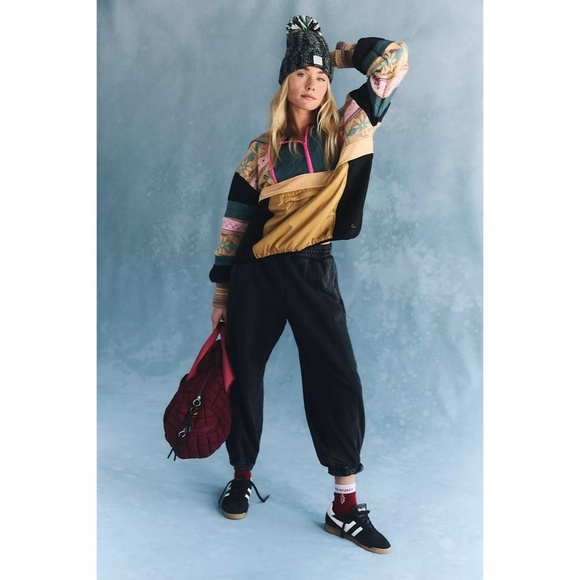 NWT!! FREE PEOPLE FP Movement To The Peak Quarter Zip Pullover Hooded Quilted - Picture 5 of 16